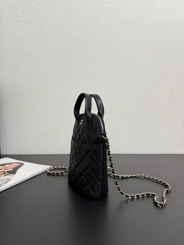 CC 25A Shell Bag Phone Case 18cm Black Caviar