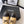 CC Buckle Ankel Boots With Chain 100mm Beige Black Sheepskin GHW 432500