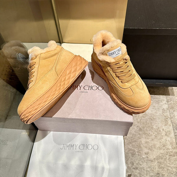 Jimmy Diamond Maxi Retro F Trainer Beige Suede Shearing 538895