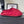 CC New Down-Filled Couple Slippers Red Technical Fabric