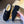 The Row 2025 Striped Furry Slipper Black White Wool 561636