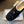 The Row 2025 Striped Furry Slipper Black White Wool 561636