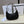 Celine Ava Bag 23cm Triomphe Canvas Black Dark Brown Calfskin