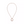 LOCK NECKLACE MEDIUM PENDANT PINK GOLD PAVED DIAMONDS