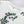 CD Fitted T-Shirt White Cotton Jersey with Green Toile de Jouy Clover Motif
