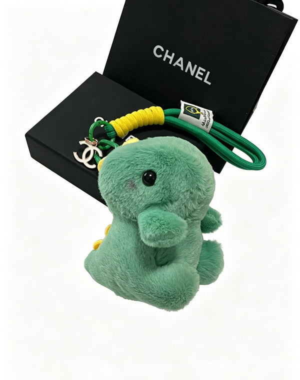 CC Cute Green Dinosaur Plush Toy Bag Charm