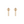 ICE CUBE PINK GOLD DIAMONDS EARRINGS