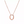 LOCK MEDIUM PENDANT PINK DIAMOND PINK GOLD NECKLACE