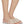 Loew Petal Anagram Leather Slides White