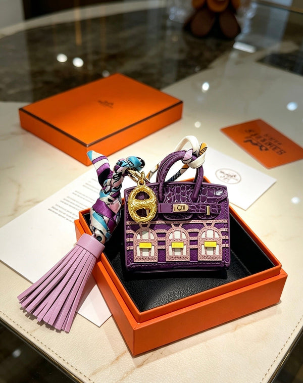 HM Mini Birkin 20 Faubourg Bag Charm