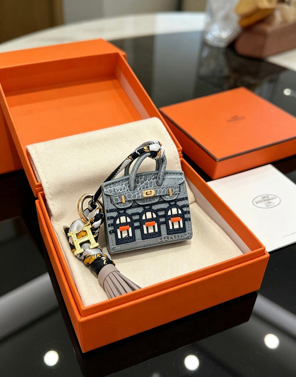 HM Mini Birkin 20 Faubourg Bag Charm