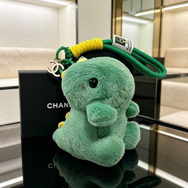 CC Cute Green Dinosaur Plush Toy Bag Charm