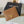 Pra Gold Logo-Stamp Card Holder Brown Saffiano Leather