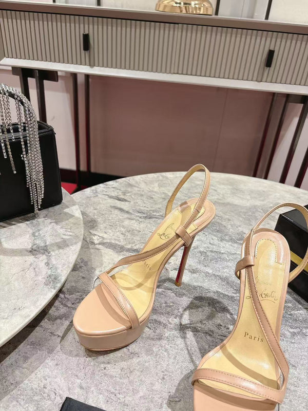 CL 2026 Rosalie Alta 150mm Sandal Beige Leather