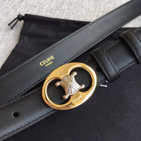 CE 2026 Medium Triomphe Belt 25mm Leather