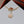 HM ROUND CARD SILVER PINK GOLD DROP NECKLACE