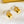 FF BUCKLE SILVER GOLD EARRINGS