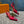 LV MET SLINGBACK PUMP RED