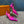 LV MET SLINGBACK PUMP PINK