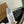 note bag 25cm black calfskin beige canvas