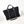 cc deauville shopping small tote 33cm black mixed fabric calfskin