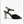 CC SUEDE KIDSKIN SANDAL IMITATION PEARLS BLACK