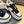 CC sneaker black and white suede calfskin