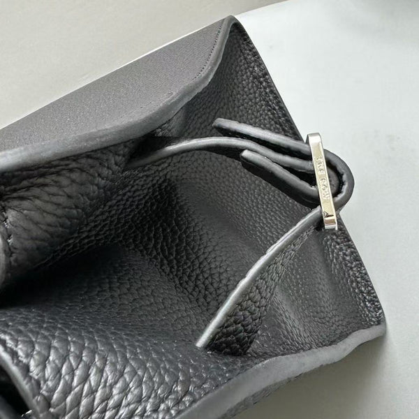 The Row Margaux 17 Black Leather