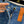 LV High Waist Blue Jeans
