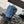CC 22 Mini Chain Shoulder Bag Blue Denim Shw