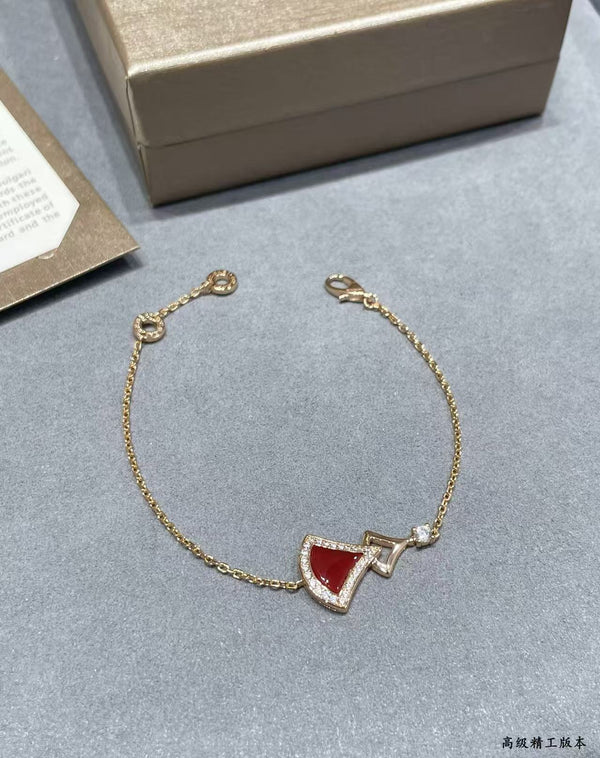 BVL Rose Gold Divas Dream Diamond & Carnelian Bracelet