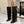 Givenchy Shark-Lock Knee-High Boots Black Cowhide Sliver HW