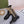 GG Boots Black and Beige Cowhide Canvas