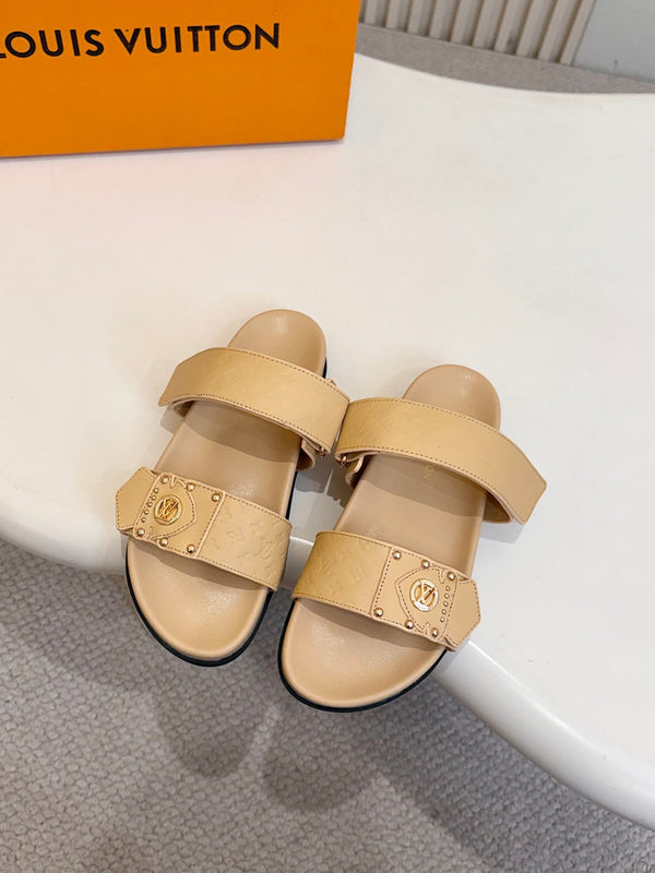 LV Frame Comfort Slides Monogram Calfskin 912800