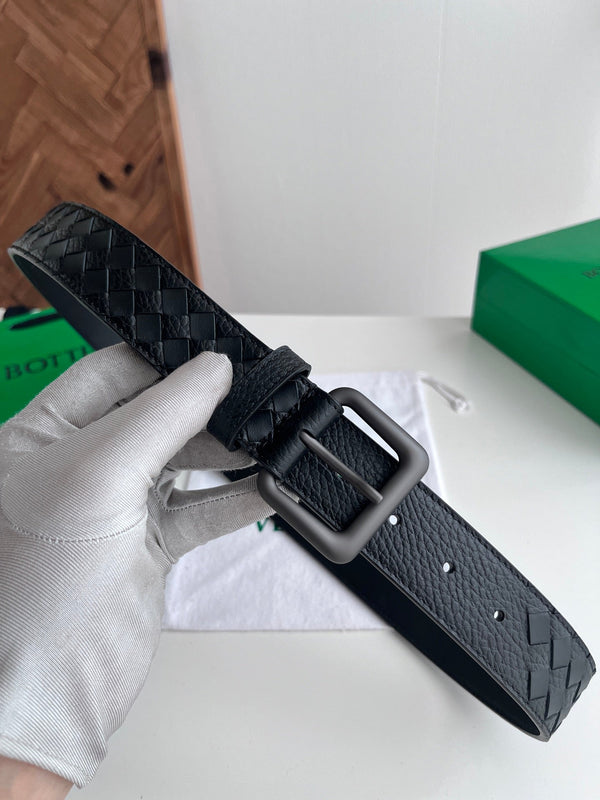 BV Intrecciato Belt 3.5CM Woven Leather 216755