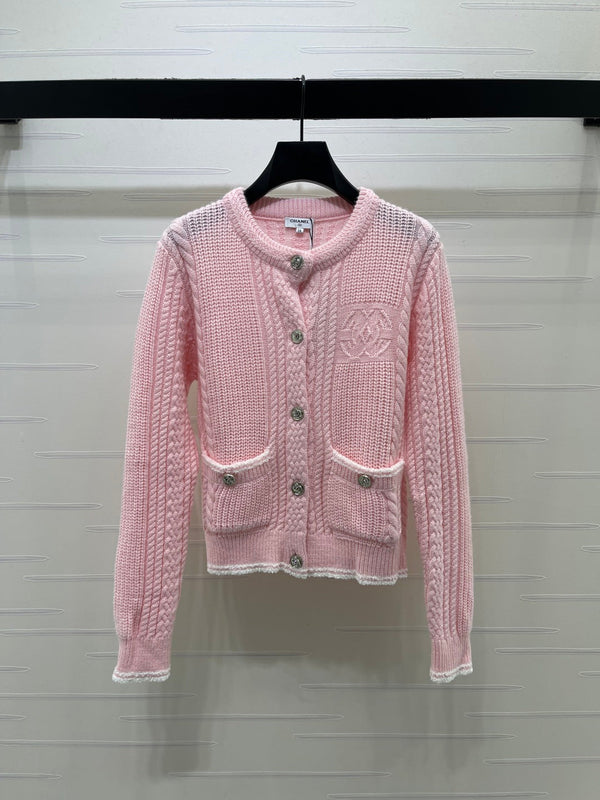 CC 26S Knit Cardigan Patch Pockets Wool 433233