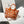 HM Steeple 25 Bag Orange Ivory Calfskin Canvas