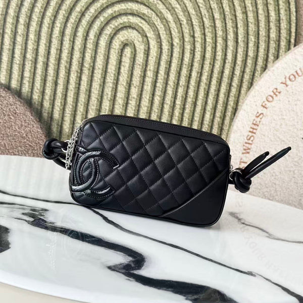 CC Cambon Ligne Pochette Black Quilted Calfskin