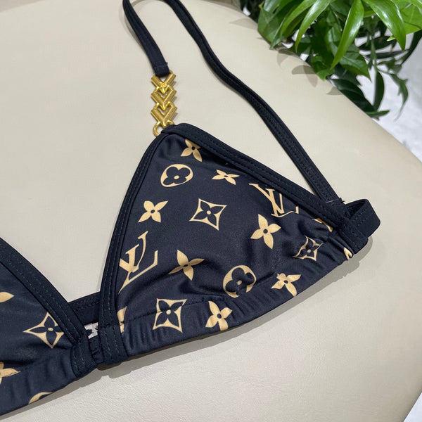 LV Bikini Black in Nylon