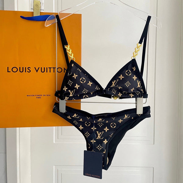 LV Bikini Black in Nylon