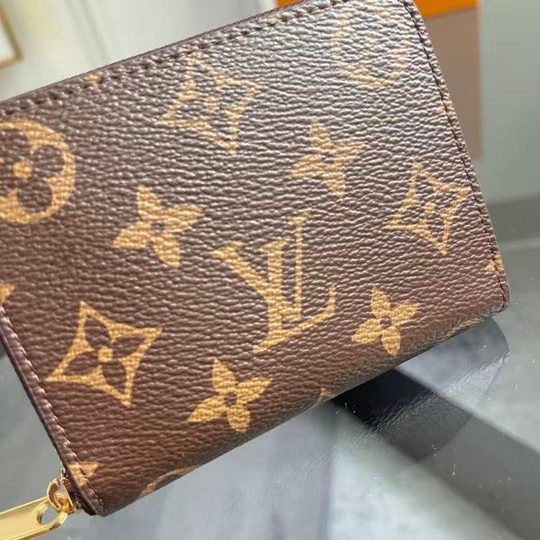 BLLV Zippy Coin Purse 11cm Brown Monogram Canvas