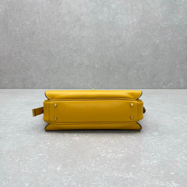 BG Le 7 Shoulder Bag Yellow Calfksin