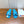 HM 26s Oran Slides Blue Crocodile-Embossed Leather