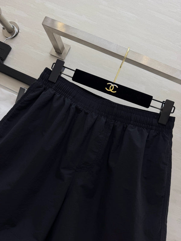 CC Embroidered Logo Shorts Black Polyester
