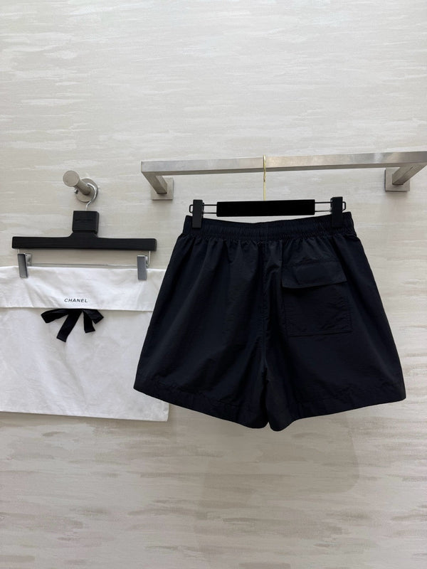 CC Embroidered Logo Shorts Black Polyester