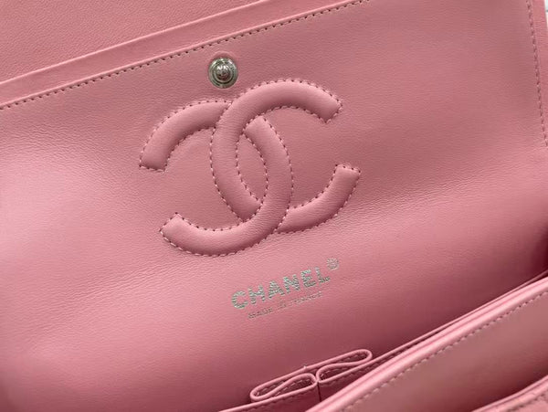 CC 26s Classic Flap Bag 20cm Light Pink Lambskin