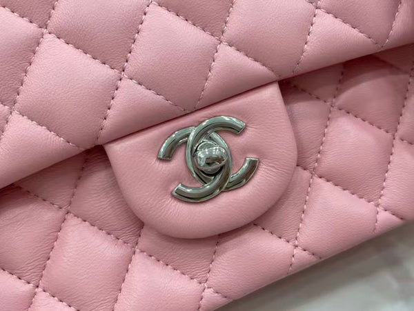 CC 26s Classic Flap Bag 20cm Light Pink Lambskin