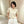 LV Lace Trim Shorts White Tencel Cotton