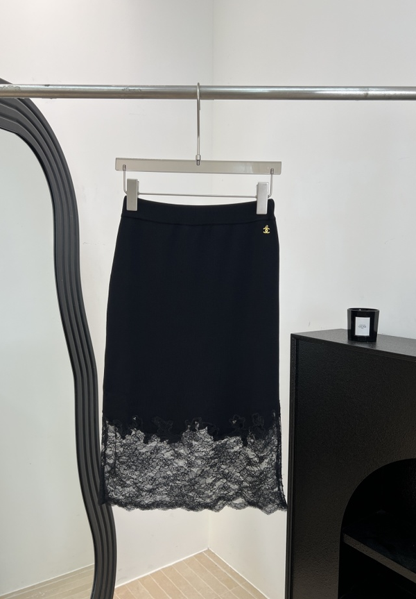 CC 26s Lace Hem Midi Skirt 1313