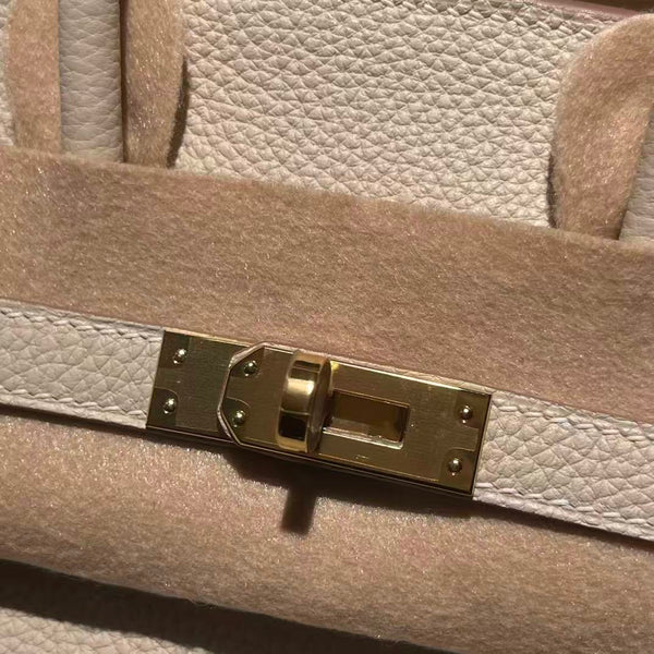 HM Birkin 25cm White Togo Leather Gold Hardware Best Version